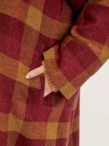 [タスマニアウール]2WAY襟ロングコート（ブラック/ボルドー/ベージュ/ブルー）｜Samansa Mos2（サマンサ モスモス）通販