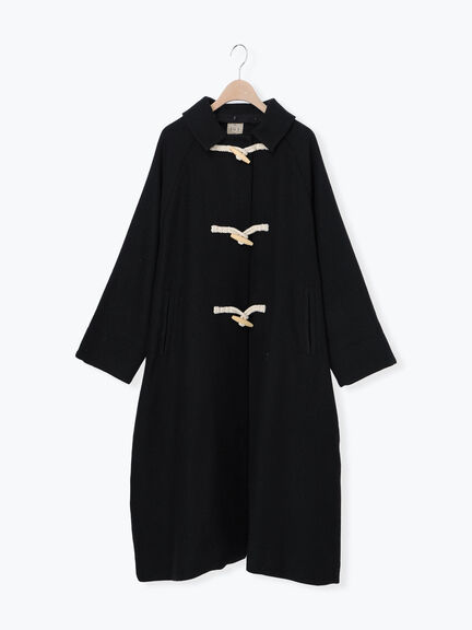 [タスマニアウール]2WAY襟ロングコート（ブラック/ボルドー/ベージュ/ブルー）｜Samansa Mos2（サマンサ モスモス）通販