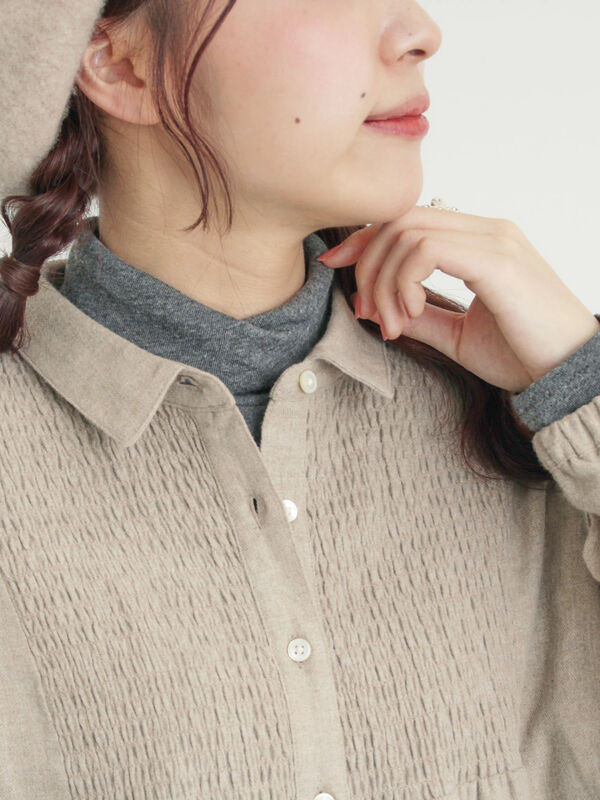 セール】 【吸湿発熱】ベア天無地タートルネックインナー