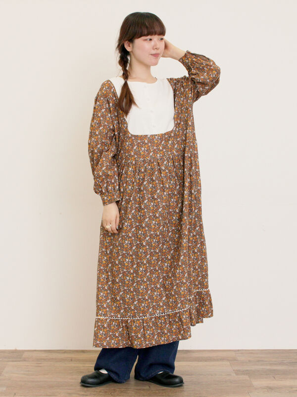 ♡新品未使用♡simonetta♡ワンピース　14A セール】カットジョーゼット花柄プリントキャミワンピース（ワンピース