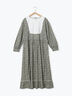 【WEB限定】胸元配色花柄ワンピース（チャコールグレー/ブラウン/ミント）｜Samansa Mos2（サマンサ モスモス）通販