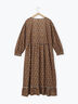 【WEB限定】胸元配色花柄ワンピース（チャコールグレー/ブラウン/ミント）｜Samansa Mos2（サマンサ モスモス）通販