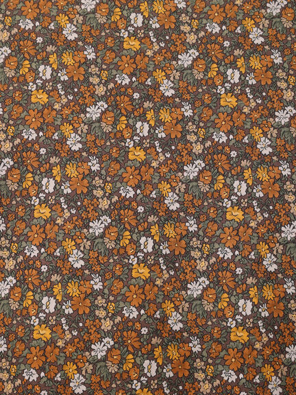 【WEB限定】胸元配色花柄ワンピース（チャコールグレー/ブラウン/ミント）｜Samansa Mos2（サマンサ モスモス）通販