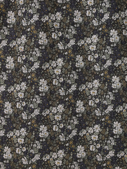 【WEB限定】胸元配色花柄ワンピース（チャコールグレー/ブラウン/ミント）｜Samansa Mos2（サマンサ モスモス）通販