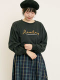 コード刺繍長袖Tシャツ（ブラック）｜Samansa Mos2（サマンサ モスモス）通販