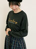 コード刺繍長袖Tシャツ（オフホワイト/ブラック/ブルー/キナリ）｜Samansa Mos2（サマンサ モスモス）通販