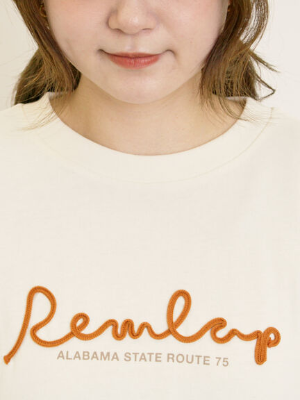 コード刺繍長袖Tシャツ（オフホワイト/ブラック/ブルー/キナリ）｜Samansa Mos2（サマンサ モスモス）通販