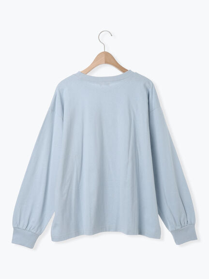 コード刺繍長袖Tシャツ（オフホワイト/ブラック/ブルー/キナリ）｜Samansa Mos2（サマンサ モスモス）通販