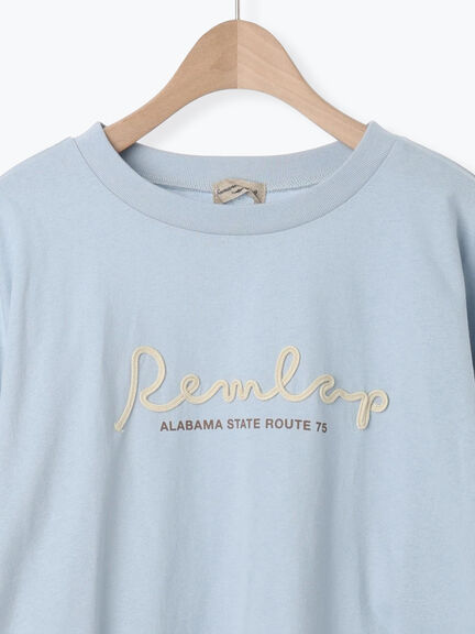 コード刺繍長袖Tシャツ（オフホワイト/ブラック/ブルー/キナリ）｜Samansa Mos2（サマンサ モスモス）通販
