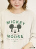【Disney】ミッキーマウス/袖口レースロンT（グレー/モカ/キナリ）｜Samansa Mos2（サマンサ モスモス）通販