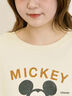 【Disney】ミッキーマウス/袖口レースロンT（グレー/モカ/キナリ）｜Samansa Mos2（サマンサ モスモス）通販