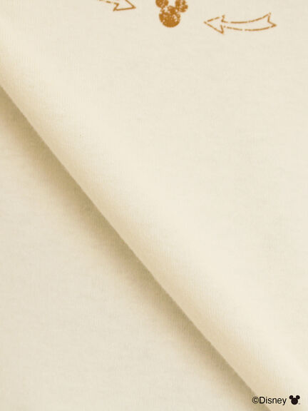 【Disney】ミッキーマウス/袖口レースロンT（グレー/モカ/キナリ）｜Samansa Mos2（サマンサ モスモス）通販