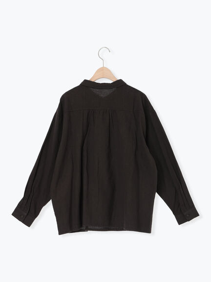 切替ピンタックブラウス（オフホワイト/チャコールグレー/ベージュ）｜Samansa Mos2（サマンサ モスモス）通販