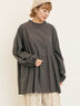 前後2WAY襟フリルチュニック(チャコールグレー)|Samansa Mos2(サマンサ モスモス)通販