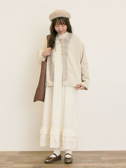 【マカベアリス×Samansa Mos2】刺繍トートバッグ（ブラック/ブラウン/キナリ）｜Samansa Mos2（サマンサ モスモス）通販