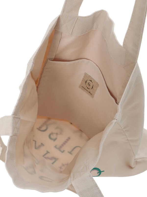 セール】 【マカベアリス×Samansa Mos2】刺繍トートバッグ（ブラック