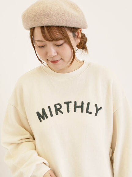 飛び裏毛ざっくり刺繍ロゴスウェット（レッド/ブラウン/キナリ）｜Samansa Mos2（サマンサ モスモス）通販
