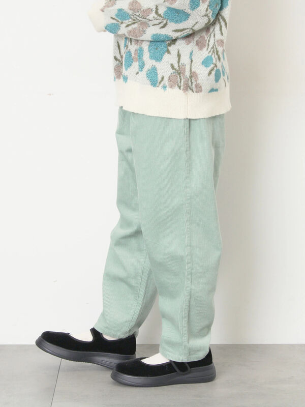 【M/Lサイズ】コーディロイテーパードパンツ（ミント）｜Samansa Mos2（サマンサ モスモス）通販