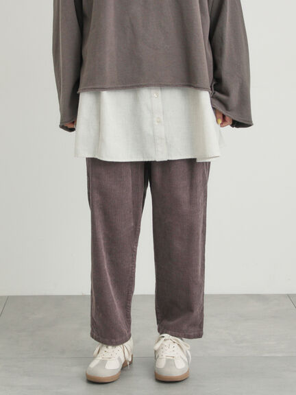 【M/Lサイズ】コーディロイテーパードパンツ（ベージュ/モカ/イエロー/ミント）｜Samansa Mos2（サマンサ モスモス）通販