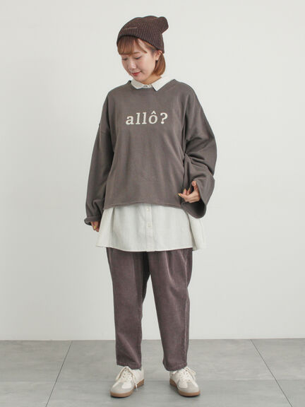 【M/Lサイズ】コーディロイテーパードパンツ（ベージュ/モカ/イエロー/ミント）｜Samansa Mos2（サマンサ モスモス）通販