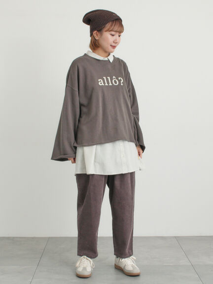 【M/Lサイズ】コーディロイテーパードパンツ（ベージュ/モカ/イエロー/ミント）｜Samansa Mos2（サマンサ モスモス）通販