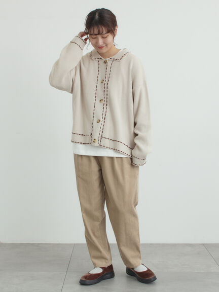 【M/Lサイズ】コーディロイテーパードパンツ（ベージュ/モカ/イエロー/ミント）｜Samansa Mos2（サマンサ モスモス）通販