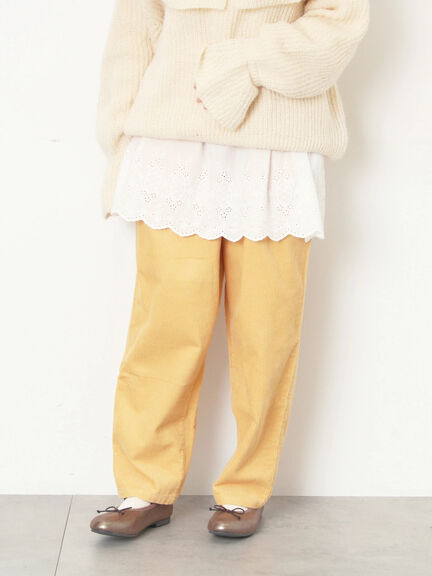 【M/Lサイズ】コーディロイテーパードパンツ（ベージュ/モカ/イエロー/ミント）｜Samansa Mos2（サマンサ モスモス）通販