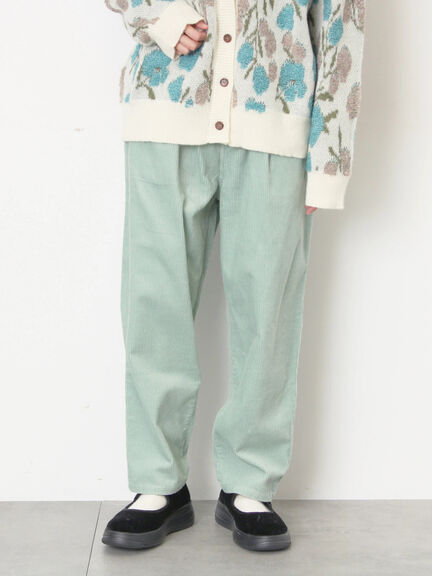 【M/Lサイズ】コーディロイテーパードパンツ（ベージュ/モカ/イエロー/ミント）｜Samansa Mos2（サマンサ モスモス）通販