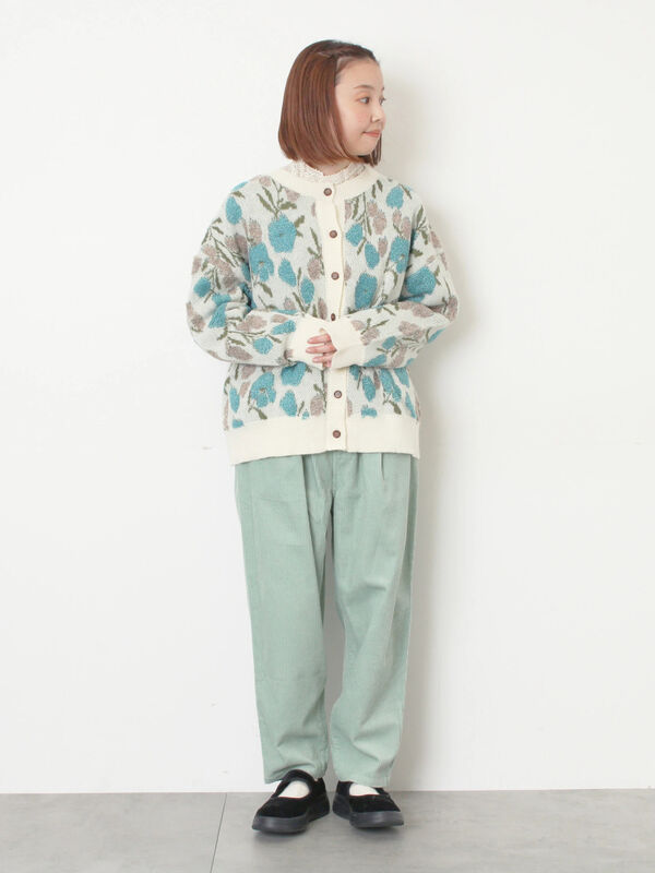 M/Lサイズ】コーディロイテーパードパンツ（ベージュ/モカ/イエロー