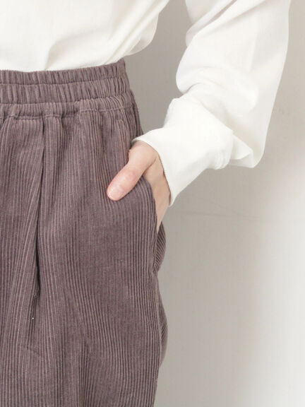 【M/Lサイズ】コーディロイテーパードパンツ（ベージュ/モカ/イエロー/ミント）｜Samansa Mos2（サマンサ モスモス）通販