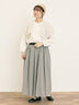配色ベルトギャザースカート(ブラック/ベージュ/ブルー)|Samansa Mos2(サマンサ モスモス)通販
