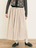 配色ベルトギャザースカート(ブラック/ベージュ/ブルー)|Samansa Mos2(サマンサ モスモス)通販