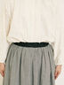 配色ベルトギャザースカート(ブラック/ベージュ/ブルー)|Samansa Mos2(サマンサ モスモス)通販