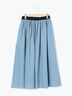 配色ベルトギャザースカート(ブラック/ベージュ/ブルー)|Samansa Mos2(サマンサ モスモス)通販