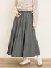プリーツスカート（チャコールグレー/ベージュ/ブラウン/グリーン）｜Samansa Mos2（サマンサ モスモス）通販
