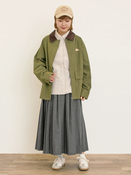 プリーツスカート（チャコールグレー/ベージュ/ブラウン/グリーン）｜Samansa Mos2（サマンサ モスモス）通販