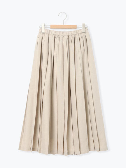 プリーツスカート（チャコールグレー/ベージュ/ブラウン/グリーン）｜Samansa Mos2（サマンサ モスモス）通販