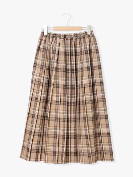 プリーツスカート（チャコールグレー/ベージュ/ブラウン/グリーン）｜Samansa Mos2（サマンサ モスモス）通販