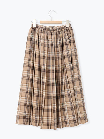 プリーツスカート（チャコールグレー/ベージュ/ブラウン/グリーン）｜Samansa Mos2（サマンサ モスモス）通販