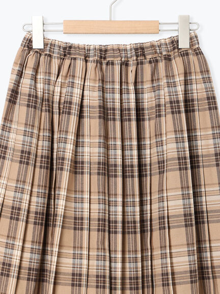 プリーツスカート（チャコールグレー/ベージュ/ブラウン/グリーン）｜Samansa Mos2（サマンサ モスモス）通販