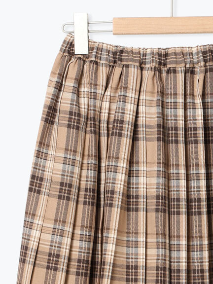 プリーツスカート（チャコールグレー/ベージュ/ブラウン/グリーン）｜Samansa Mos2（サマンサ モスモス）通販