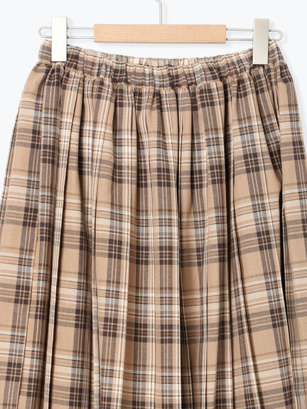 プリーツスカート（チャコールグレー/ベージュ/ブラウン/グリーン）｜Samansa Mos2（サマンサ モスモス）通販