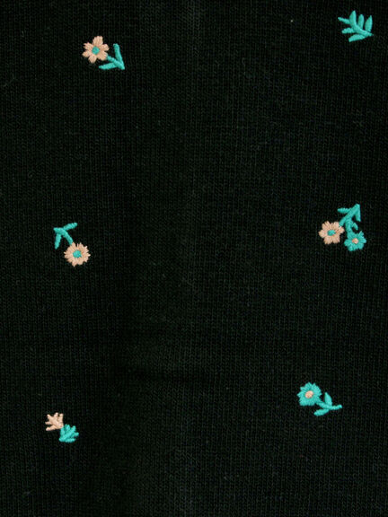 花柄総刺繍ニットカーディガン（ブラック/ボルドー/オレンジ/キナリ）｜Samansa Mos2（サマンサ モスモス）通販