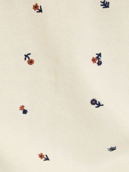 花柄総刺繍ニットカーディガン（ブラック/ボルドー/オレンジ/キナリ）｜Samansa Mos2（サマンサ モスモス）通販