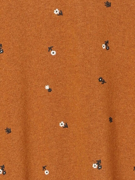 花柄総刺繍ニットカーディガン（ブラック/ボルドー/オレンジ/キナリ）｜Samansa Mos2（サマンサ モスモス）通販