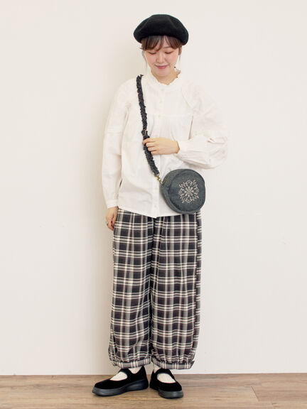 ボレロ風刺繍ブラウス（オフホワイト/ブラック/モカ）｜Samansa Mos2（サマンサ モスモス）通販