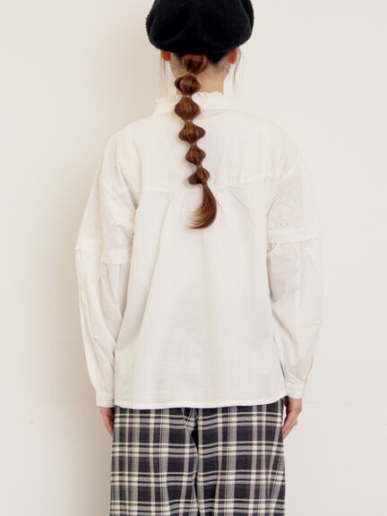 ボレロ風刺繍ブラウス（オフホワイト/ブラック/モカ）｜Samansa Mos2（サマンサ モスモス）通販