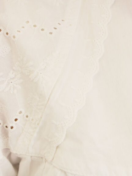 ボレロ風刺繍ブラウス（オフホワイト/ブラック/モカ）｜Samansa Mos2（サマンサ モスモス）通販