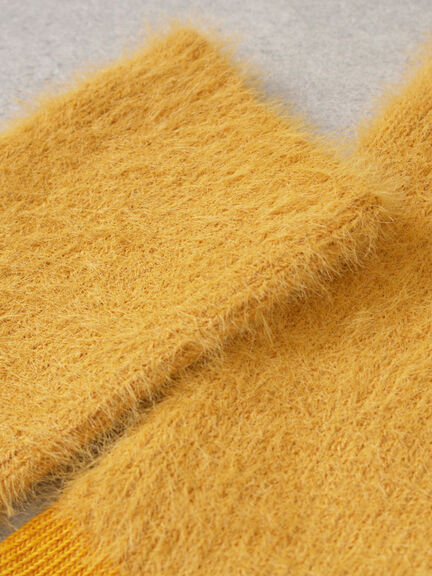 もけもけソックス（グレー/ベージュ/マスタード）｜Samansa Mos2（サマンサ モスモス）通販