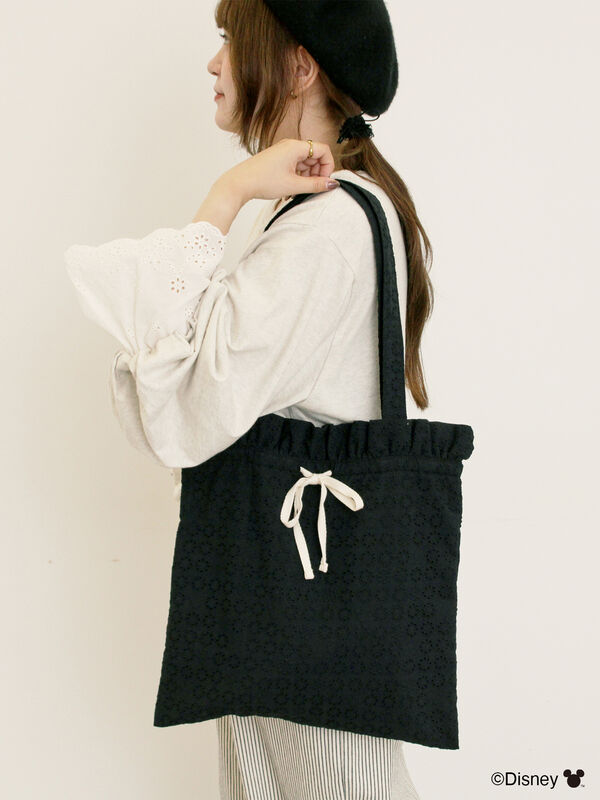 セール】 【Disney】ミッキーマウス/レースバッグ（オフホワイト
